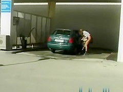 Crazy public change and peeing taped