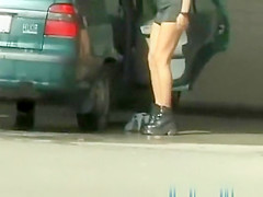 Crazy public change and peeing taped