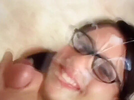 Cum covered faces compilation