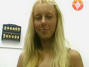 Curly Hair In German teen 18+ Gets Cum On Her Small Tits After Masturbating