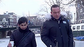 Curvy Dutch Whore Sucking Tourists Hard Dick