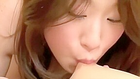 Cute Asians Playing With Milky Nipples