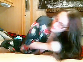 Cute Brunette Hairjob and Brushing, Long Hair, Hair