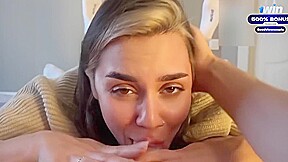 Cute Russian Girlfriend Knows How To Give A Sweet Blowjob With Good View Couple