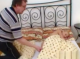 Cute blonde girl takes big cock