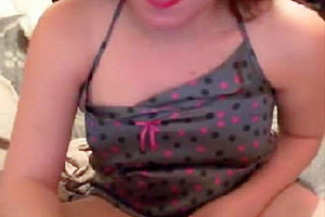 Cute tgirl playing
