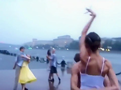 Dancing girl shows more than planned