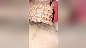 Desi Bhabhi Giving Blowjob Devar With Hand Mehandi Karwa Chauth Special