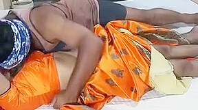 Desi Wife Fucked Hard In Orange Saree