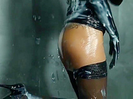 Dirty Blonde Gets Covered In Goo From A Glory Hole Dildo