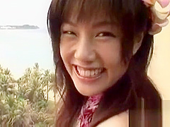 Dirty nipponese floozy Nana Sakura gets off with big love rocket