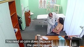 Doctor Examines Big Beasts In A Fake Hospital