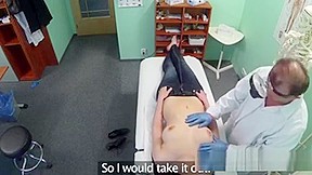 Doctor Examines Big Beasts In A Fake Hospital