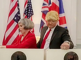 Donald Trump Theresa May Parody 480p