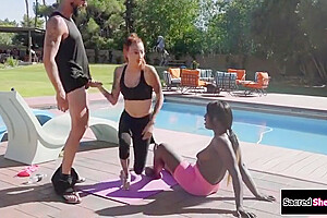 Ebony Ts And Ladyboy Share A Guy - Ana Andrews And Billie Beaumont