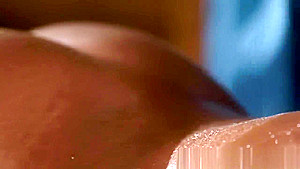 Ebony beauty massaging