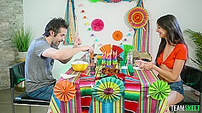 Eliza Ibarra & Donnie Rock in Hot wings & Spicy things - TeamSkeetAllStars
