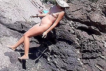 Enjoy With Me Exciting Atmosphere Of The Public Nudist Beach # Public Pee At Nudist Beach