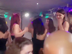 Euro amateurs pussyfucked on dancefloor