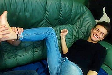 Euroguys feet licking and tickling