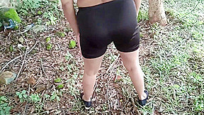 Everbest Stranger Caught Step mom Masturbating Then Fuck Hard In Public Forest Outdoor Sex