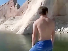 Exotic male in horny handjob, str8 gay porn movie