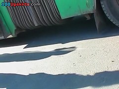 Extremely arousing upskirt closeup