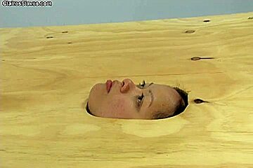 Face in the floor - foot worship and face trampling