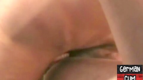 Facial German stud barebacked in amateur 3some by DILFS