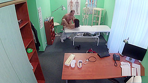 Fake doctor bangs small tittied patient