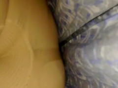 Fat ass Milf up skirt