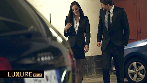 Felicia Kiss In The Hot Secretary Gets Seduced On A Public Parking