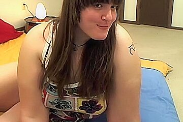 Filling my hairy twat with a dildo