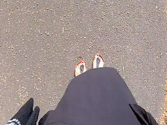 Footwalk In Public-walk With My Dirty Little Feet