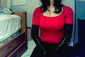 Forever Smiles Pt4! Female Mask Girl Happi Give Her Silicone Pussy A Rub!