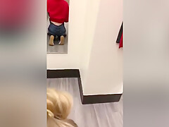 Fucking Girlfriend In A Public Changing Room