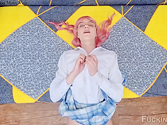 Fucking Lina - Distracted The Nerdy Girl From Studying