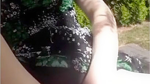 Fucking myself on my deck, all the neighbors were out!