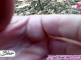 German Cum Fuck Threesome In Forest