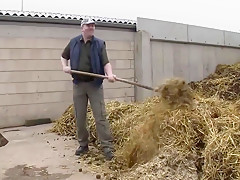 German Farmer Blowjob And Outdoor