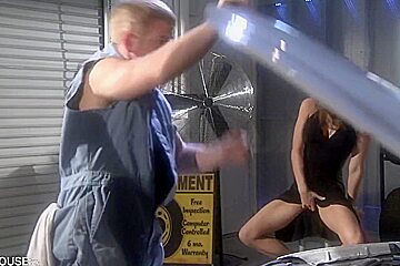 Gets Lubed Up By Mechanic - Vanessa Lane