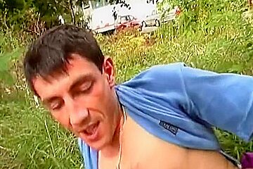 Grasslands Heat A Blonde German Babe And Two Hard Cocks