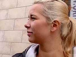 HUNT4K Blonde picked up by man who wanted to help