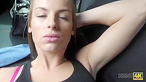 HUNT4K  Well-rounded young chick needs cash so why spreads legs