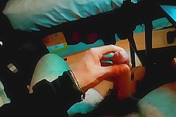 Hairy Man Masturbating And Tasting Cum