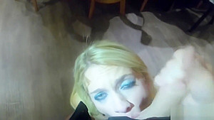Handcuffed Blondie Must Suck Off Cops Dick