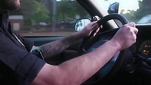 Handcuffed Blondie Must Suck Off Cops Dick