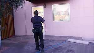 Handcuffed Blondie Must Suck Off Cops Dick