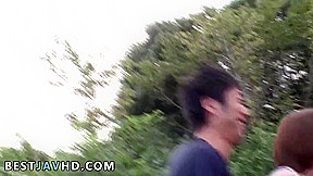 Hardcore Japanese romping in outdoor with shaven puss Yuuka Kaede - uncensored JAV!