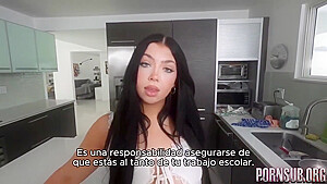Harder For An A Sub Espanol With Holly Day And Step dad Crush